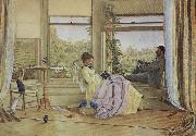 Emma Minnie Boyd Interior with figures,The Grange china oil painting reproduction